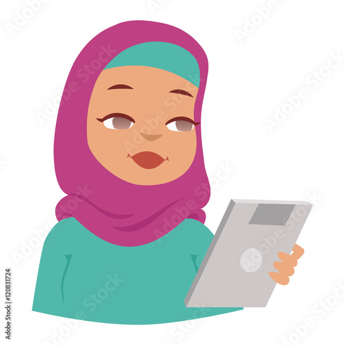 Arabic woman vector