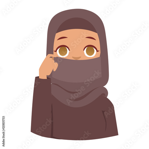 Arabic woman vector