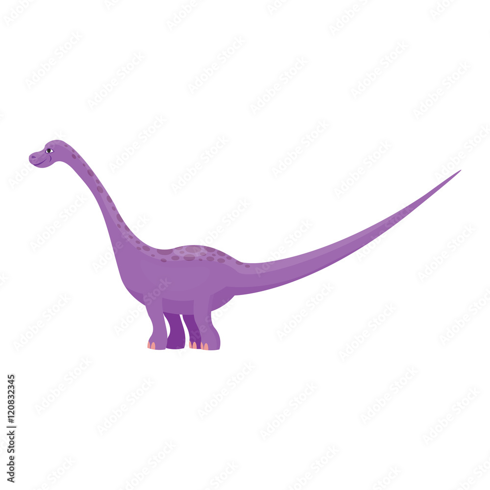 Obraz premium Cartoon dinosaur vector illustration.