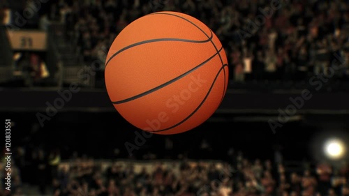Basketball Game Starting with Tip Off in Slow Motion