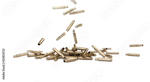 Obraz na plátně Falling Bullet Shells
