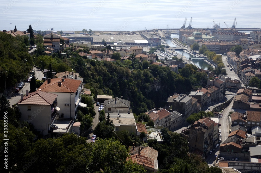 Aerial view of Rijeka, Croatia