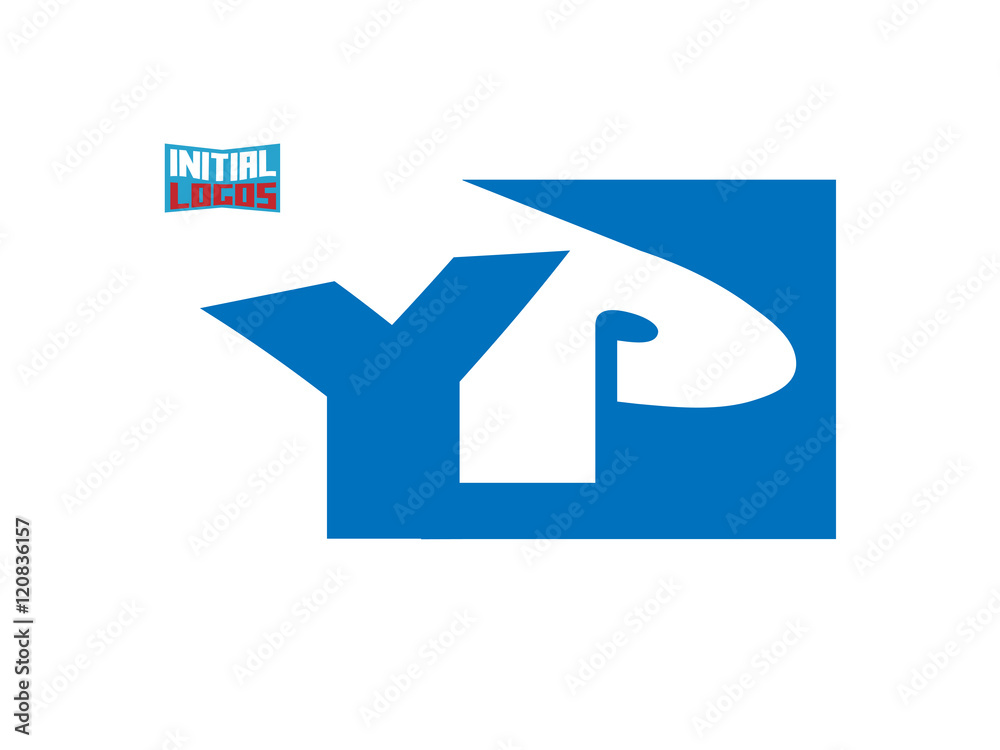 YP Initial Logo for your startup venture YP Initial Logo for your startup venture