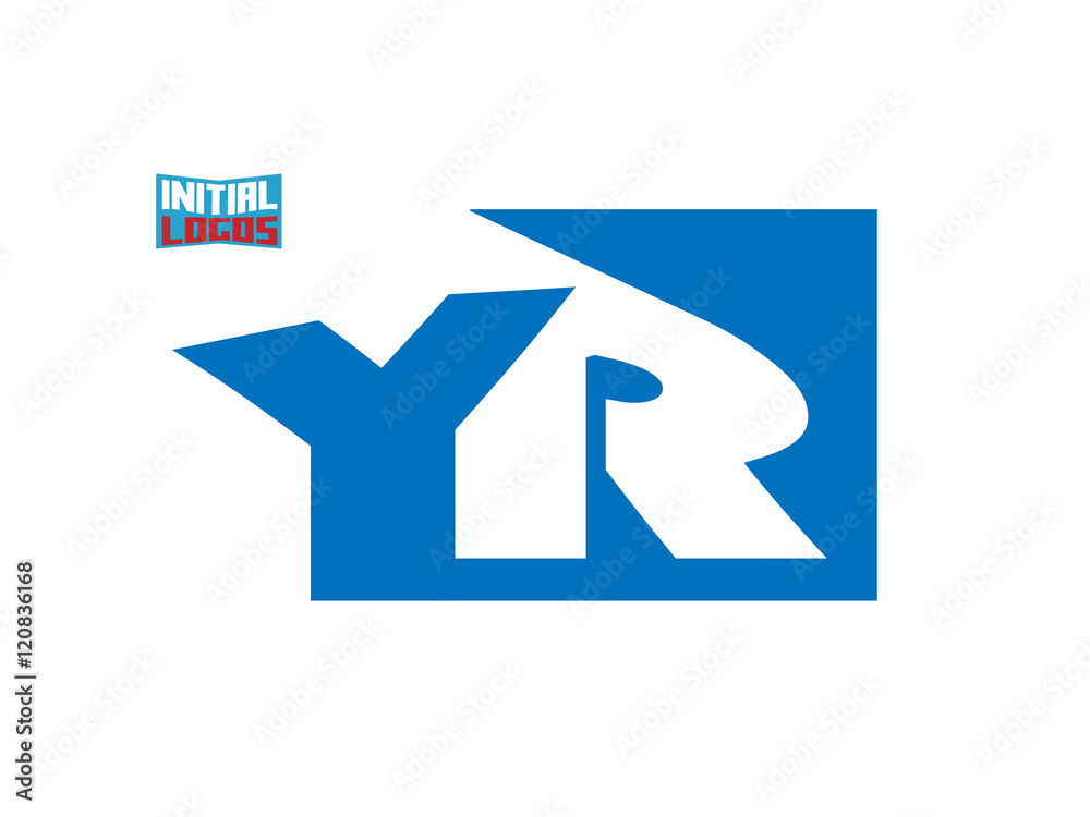 YR Initial Logo for your startup venture YR Initial Logo for your startup venture