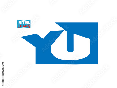 Free Download YU Initial Logo for your startup venture - GFXLoad