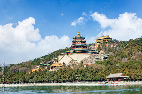 The Summer Palace landscape in Beijing,Chinese imperial garden of the Qing Dynasty