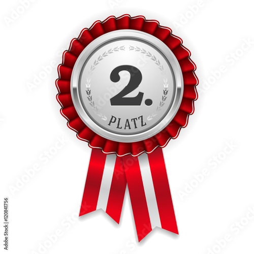 Silberne Medallie für den 2. Platz
