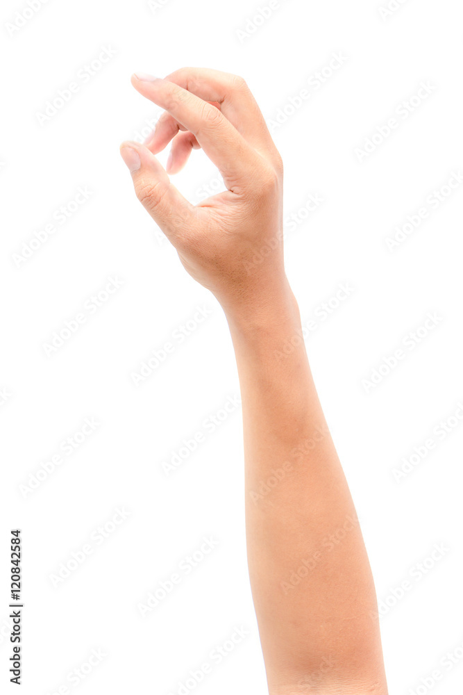 Hand finger pointing isolated on white background Hand finger pointing isolated on white background