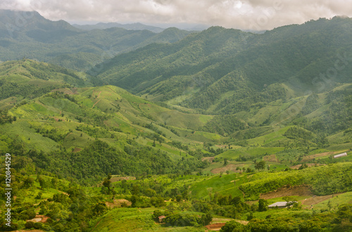 Landscape of layer mountain, Nan Province, Thailand © defpicture