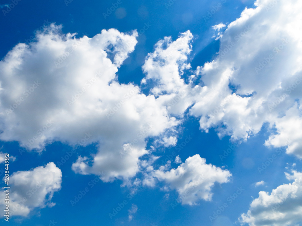 Blue sky and clouds