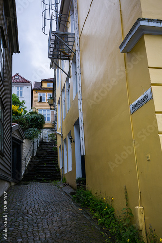 Fototapeta Naklejka Na Ścianę i Meble -  A streets of Bergen