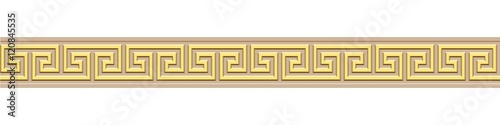 Bannière méandres grecs. Gold