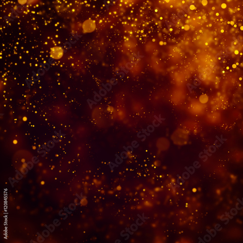 glittering stars on bokeh background