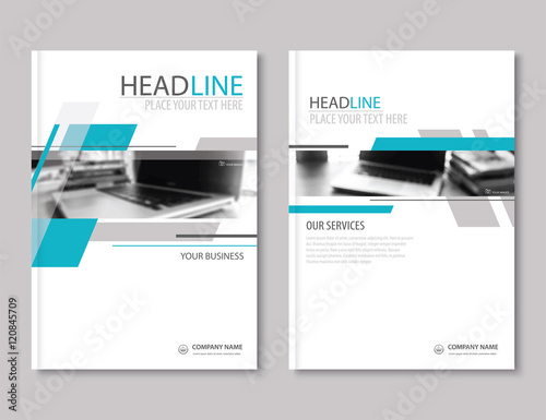 Annual report brochure flyer design template. Company profile 