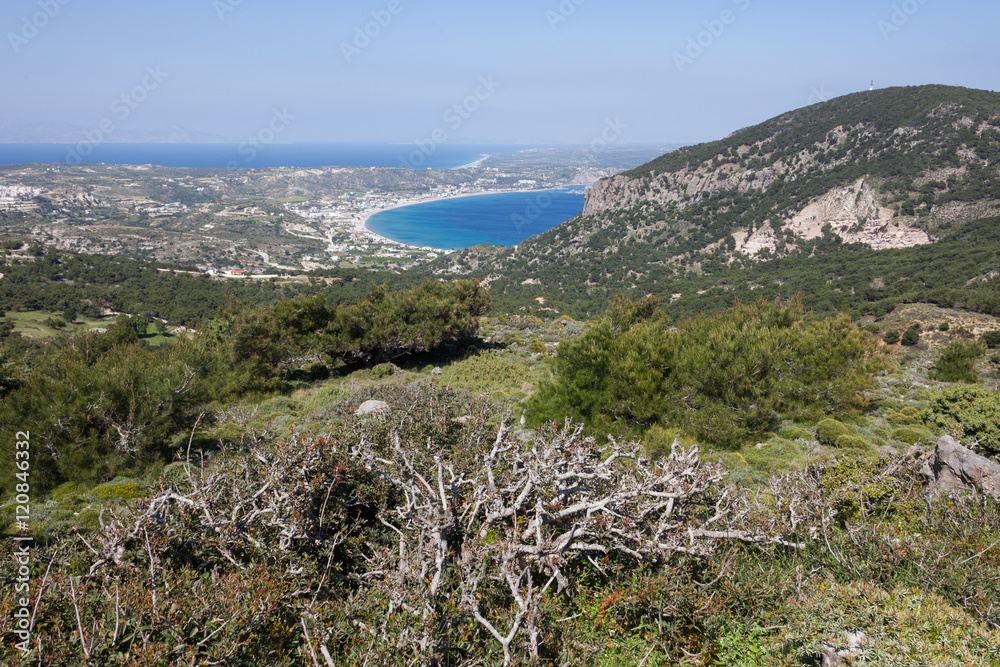 Panoramic view of Kos island, Greece