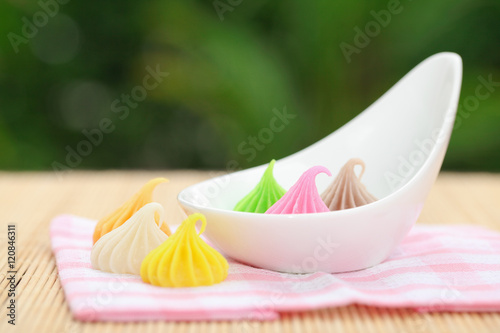 Aalaw Candy Colorful,Thai dessert photo