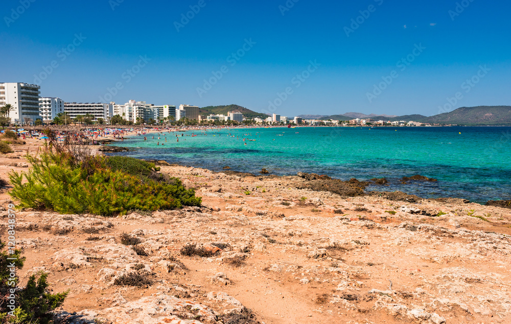 Panorama Spain Coast Majorca Beach Cala Millor