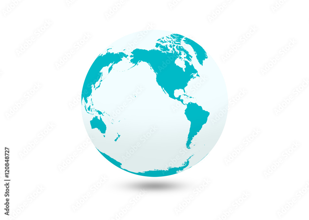 Fototapeta premium 地球儀（アメリカ大陸）