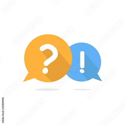 Question and Answer Speech Bubble Symbol