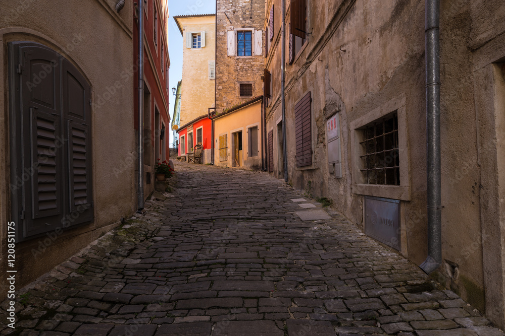 alley in Motovun. Croatia.