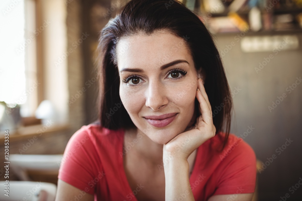 Portrait of beautiful woman smiling Portrait of beautiful woman smiling