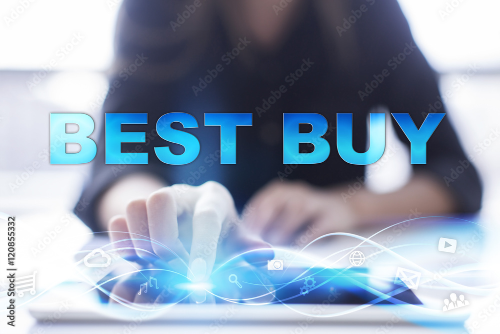 Woman is using modern tablet pc, presssing on touch screen and selecting Woman is using modern tablet pc, presssing on touch screen and selecting