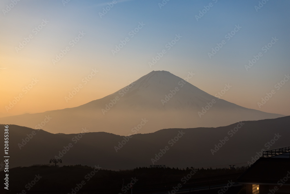 MT Fuji. Fujisan mountain view on Owakudani in japan