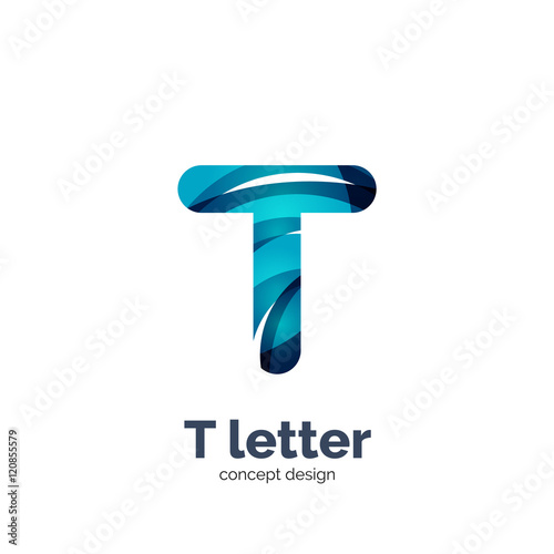 Fototapeta Naklejka Na Ścianę i Meble -  Letter T logo