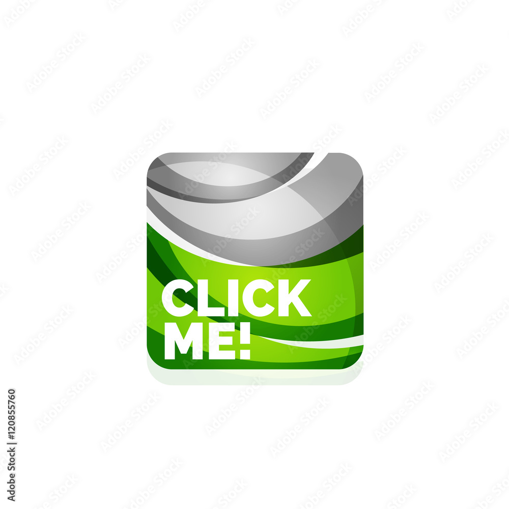 Vector abstract square button template Vector abstract square button template