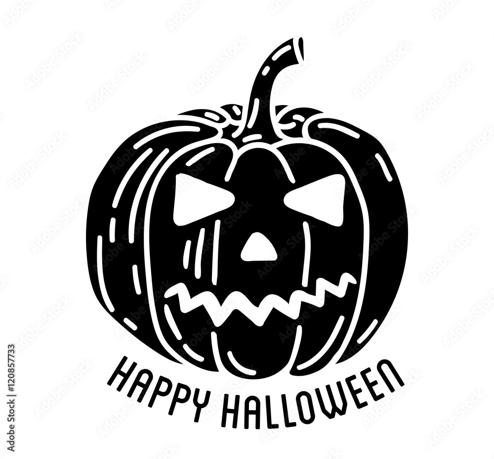 Happy Halloween design . Black badge and label with text inside. Happy Halloween design . Black badge and label with text inside.