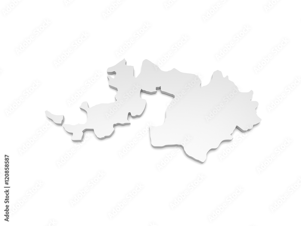 3D Illustration - Karte Schweiz - Basel 3D Illustration - Karte Schweiz - Basel