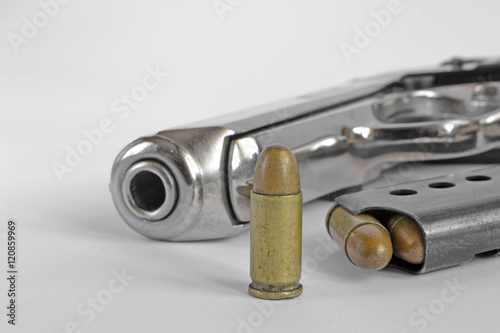 Pistol and ammunition photo