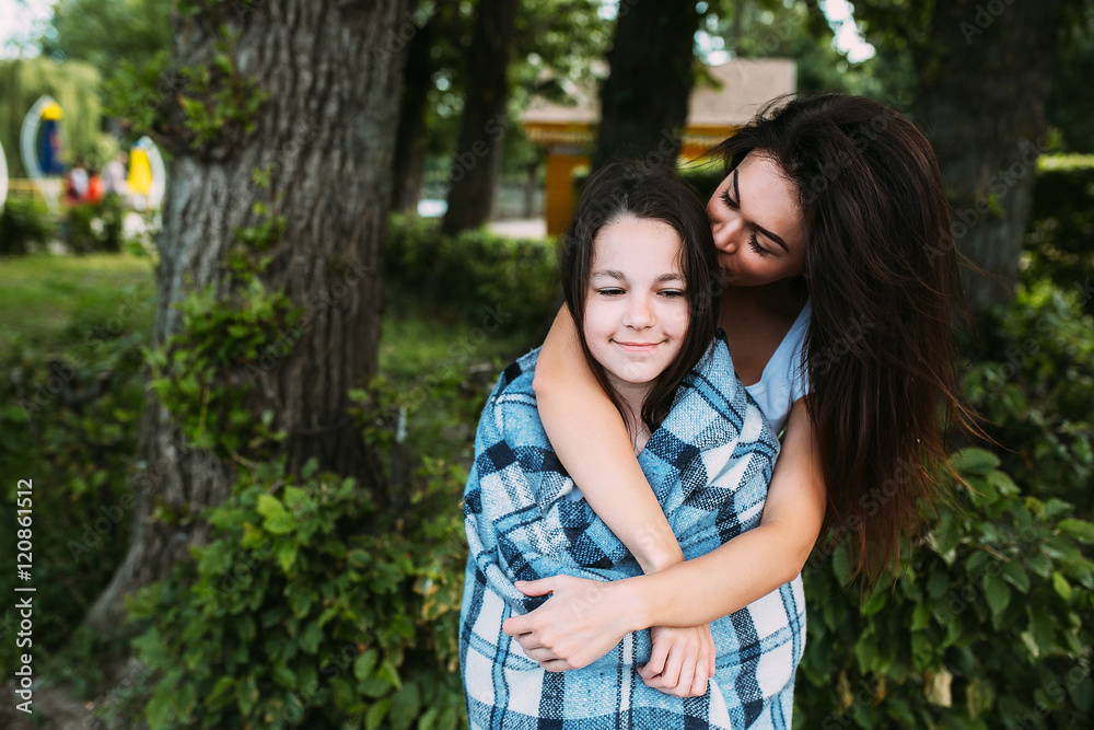 Fototapeta premium mother and daughter