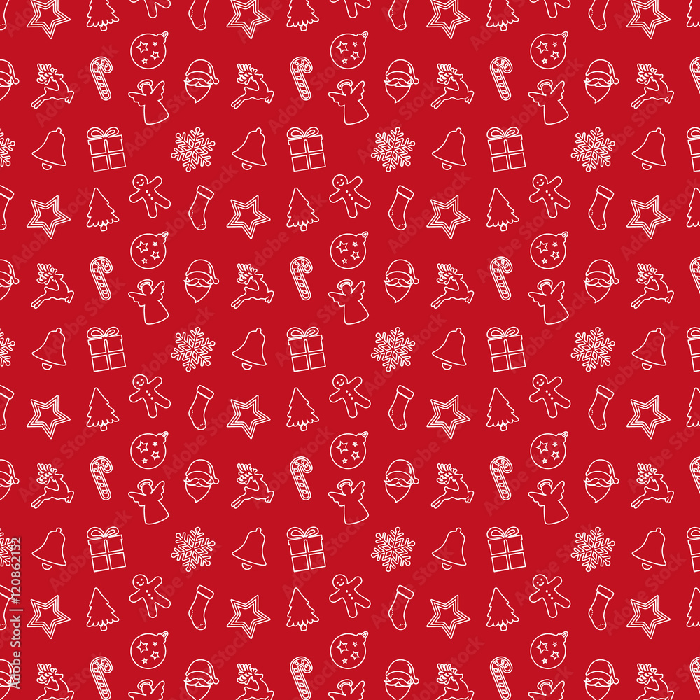 christmas pattern ornament red background christmas pattern ornament red background