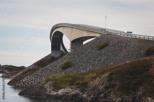 Famous norwegian Atlantic Ocean Road, Norway