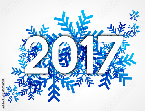 2017 Blue Snowflakes