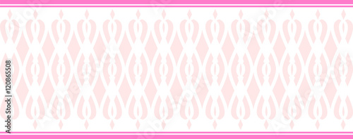 Elegant decorative border made up of several pink colors