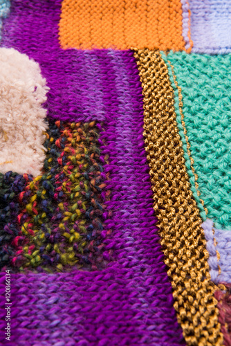 striped colorful wool texture