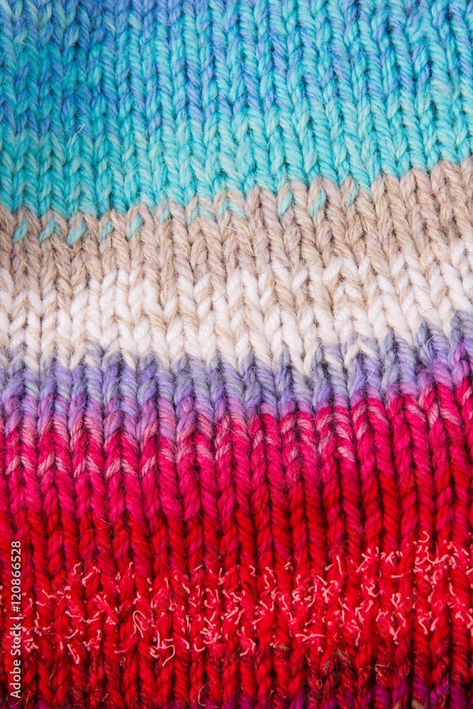 striped colorful wool texture