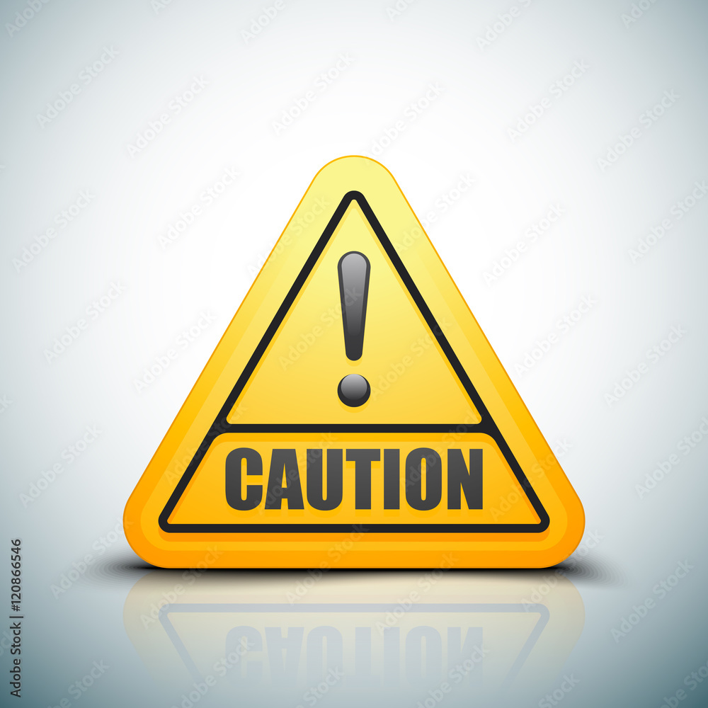 Exclamation Caution sign