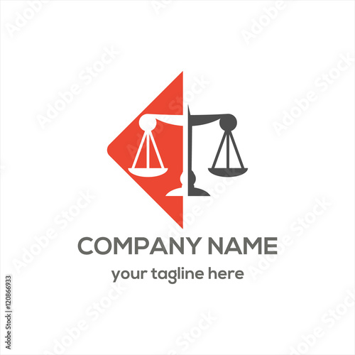 Law Icon Logo Vector