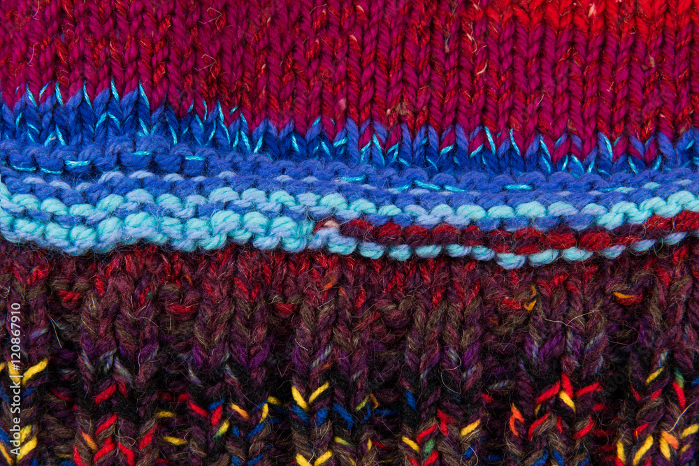 striped colorful wool texture