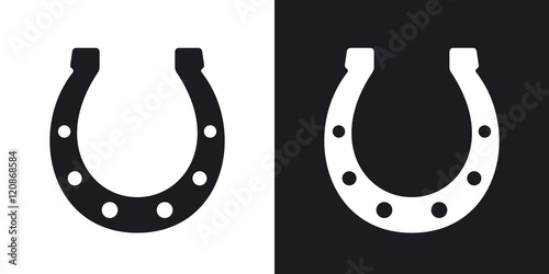Canvas-taulu Vector horseshoe icon