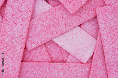 Obraz na plátně Pink Bubble Gum Background
