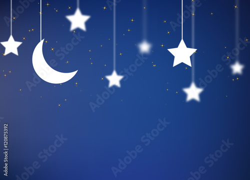 Fényképezés night background with sky and stars