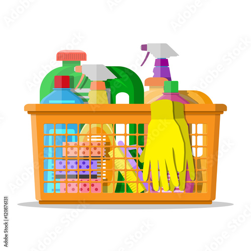 household cleaning products and accessories