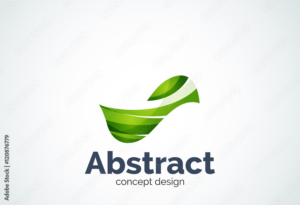 Abstract wave logo template, smooth motion concept Abstract wave logo template, smooth motion concept