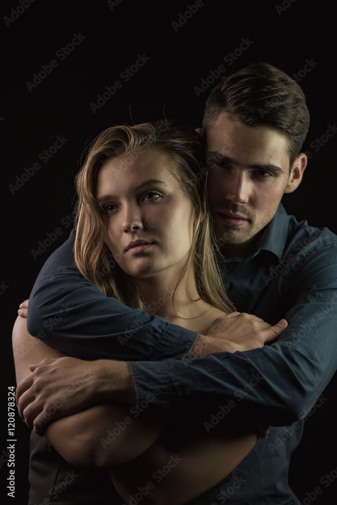 Guy hugging a girl Guy hugging a girl