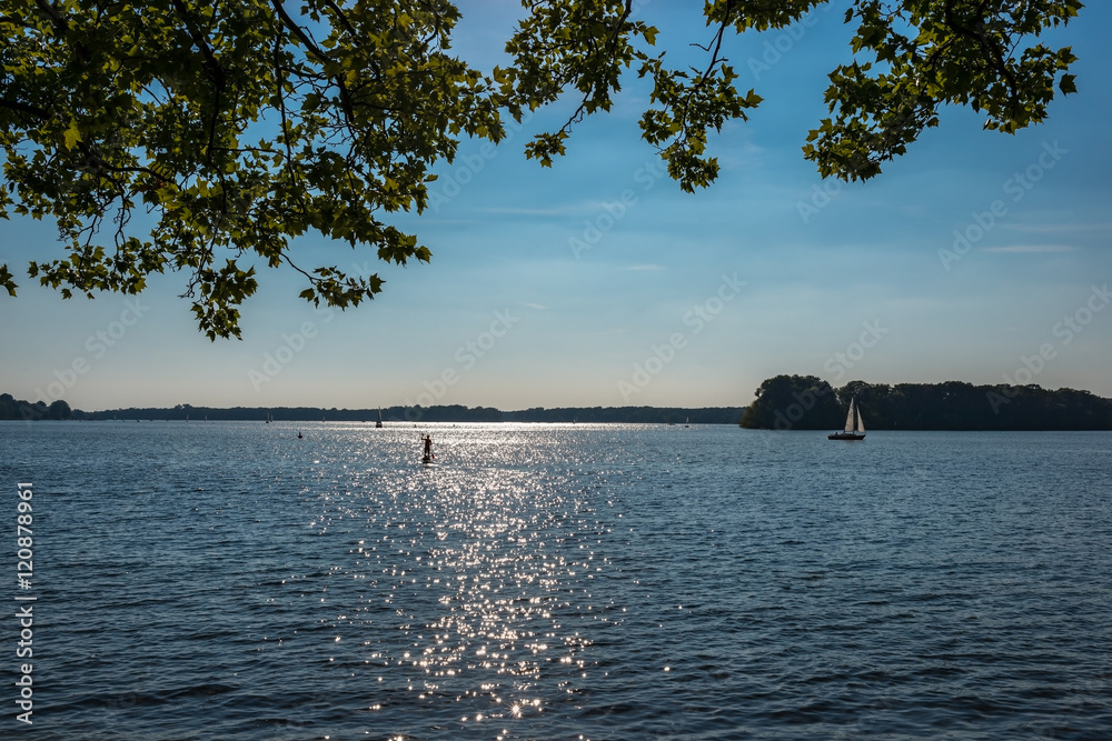 Fototapeta premium Abendstimmung am Tegeler See