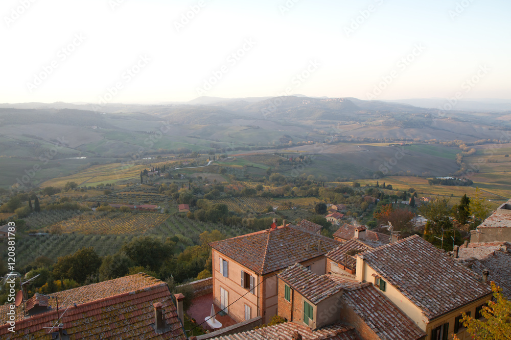 tuscany landscape of traditional villages